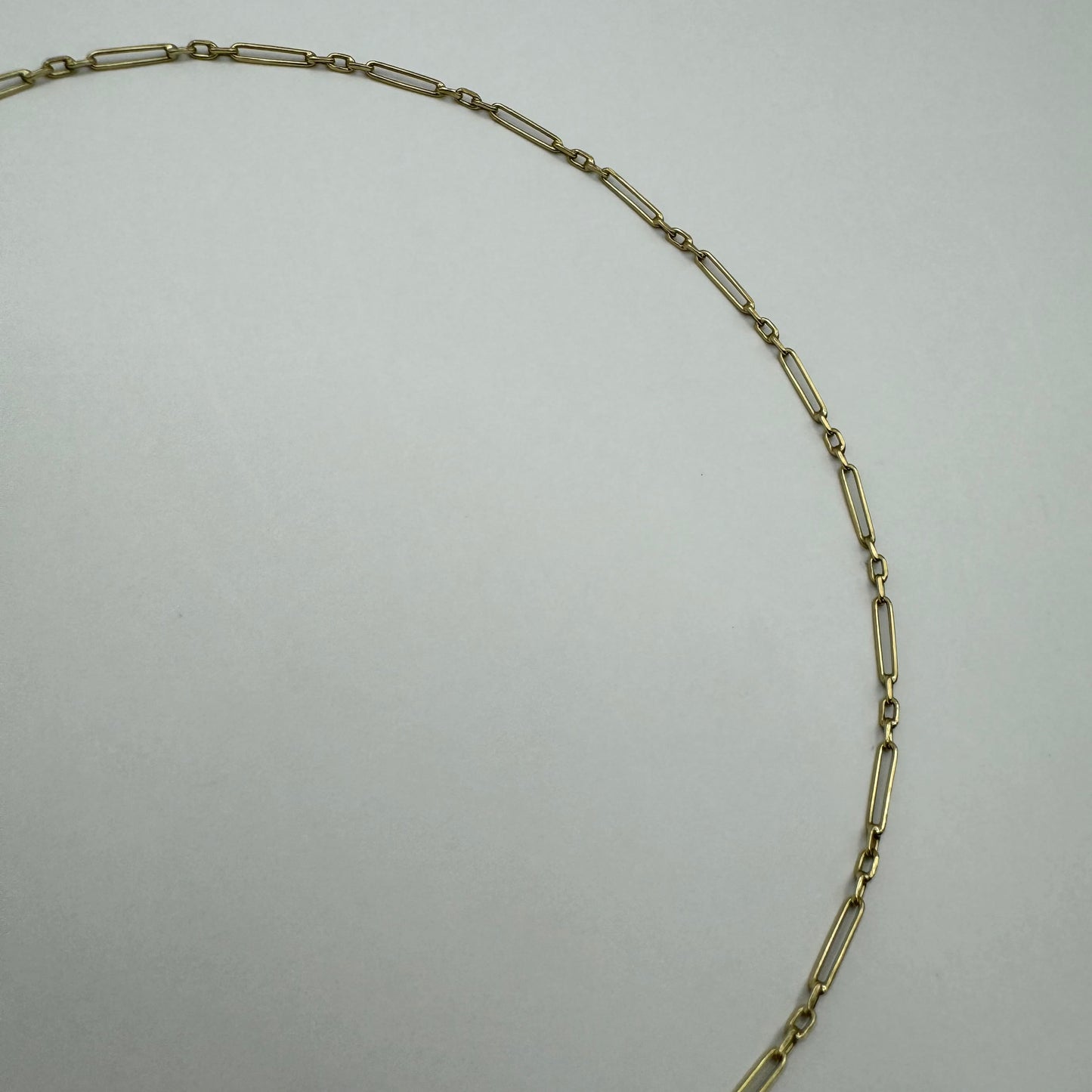 14ct Darling dainty paperclip chain