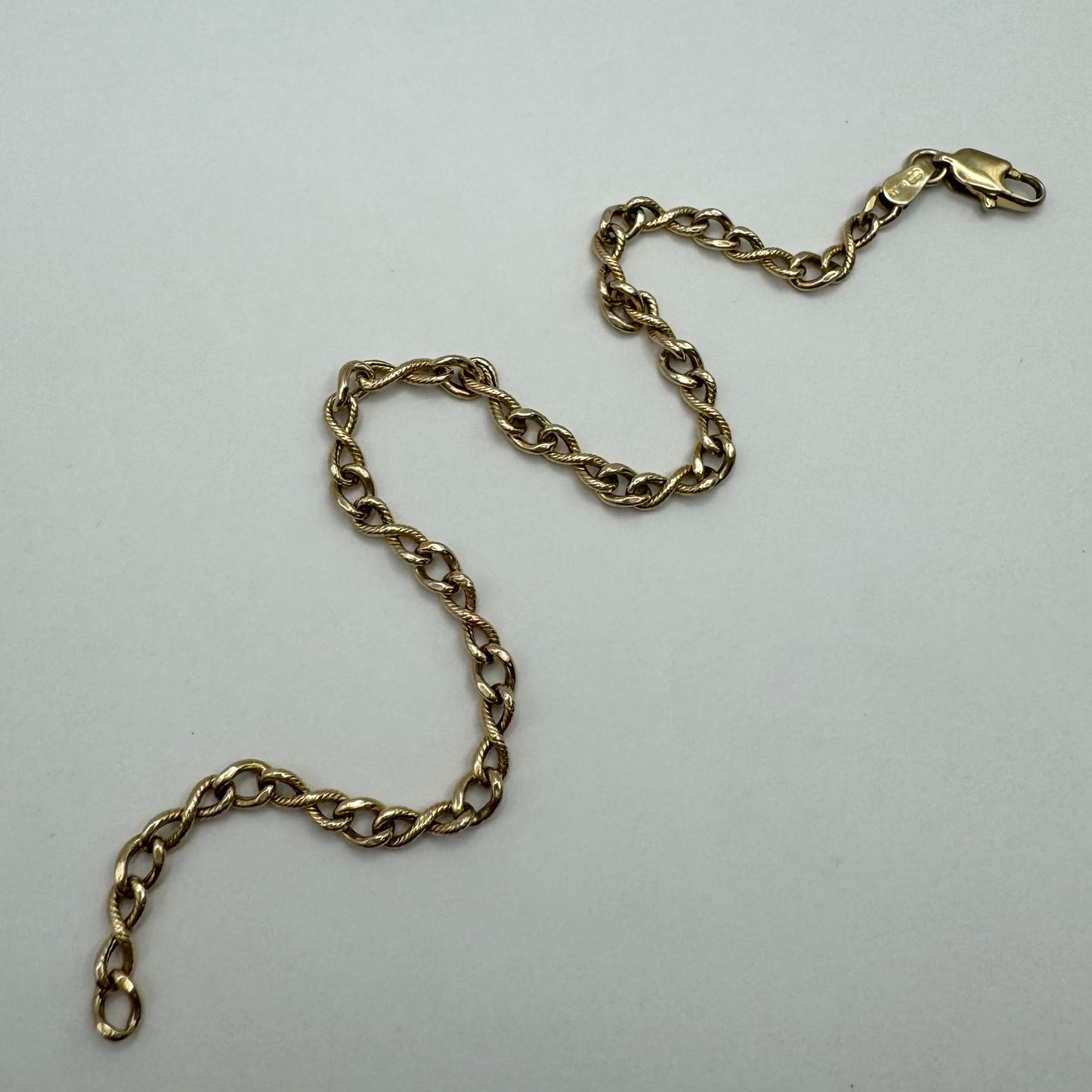 9ct eternity link fancy bracelet