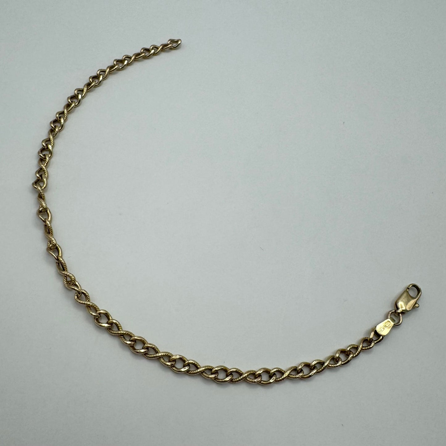 9ct eternity link fancy bracelet