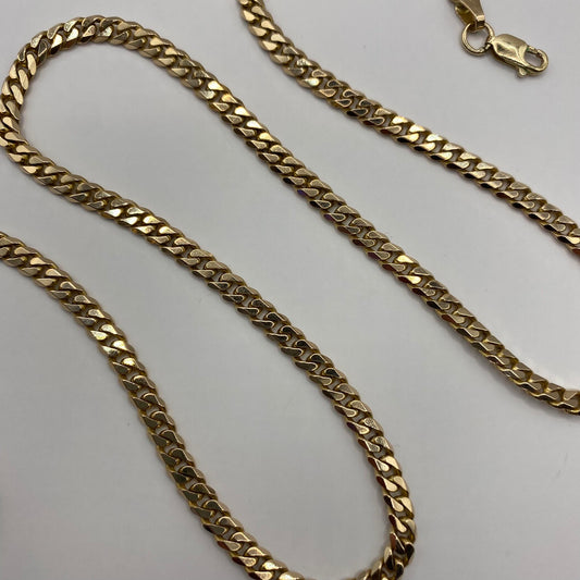 9ct Flat curb chain