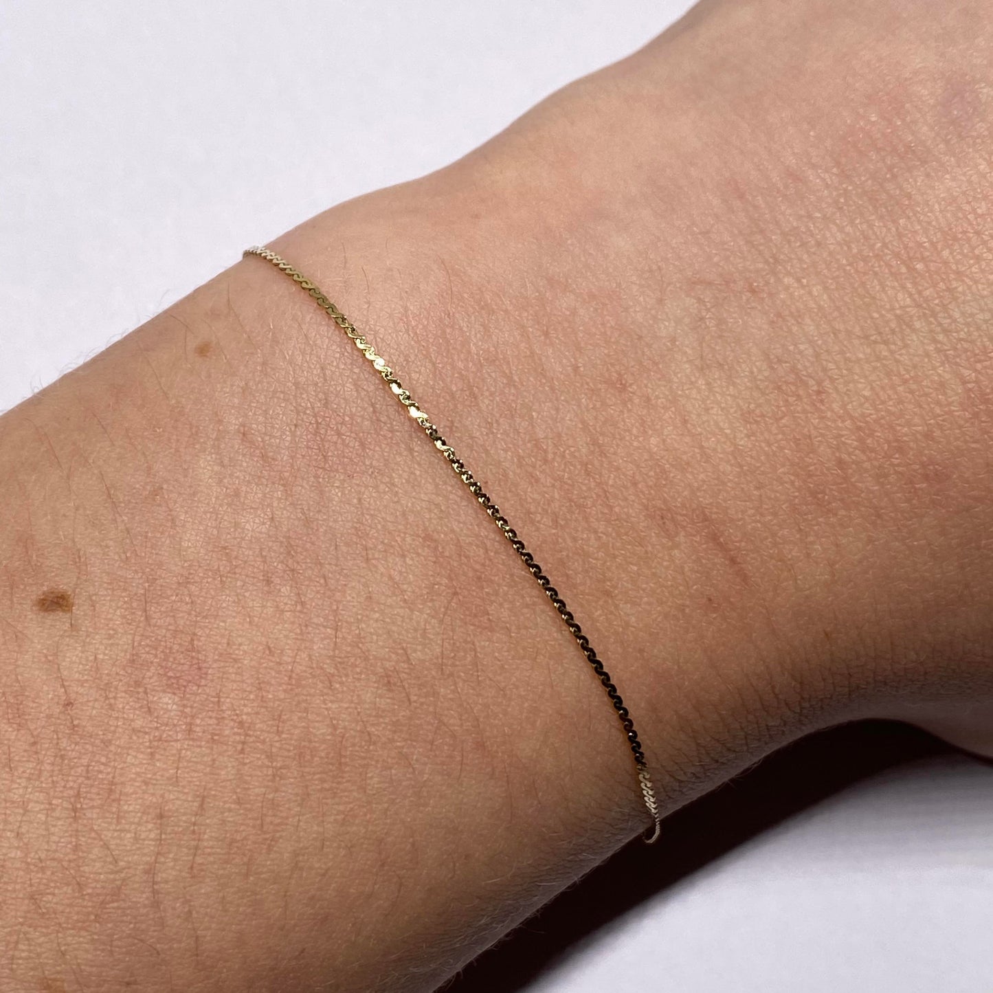 Flat link bracelet