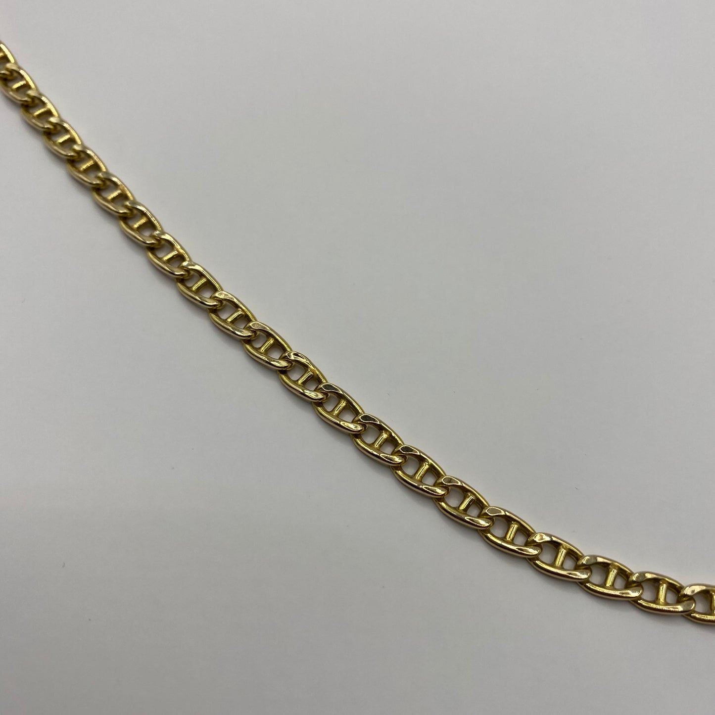 9ct Flat mariner link chain