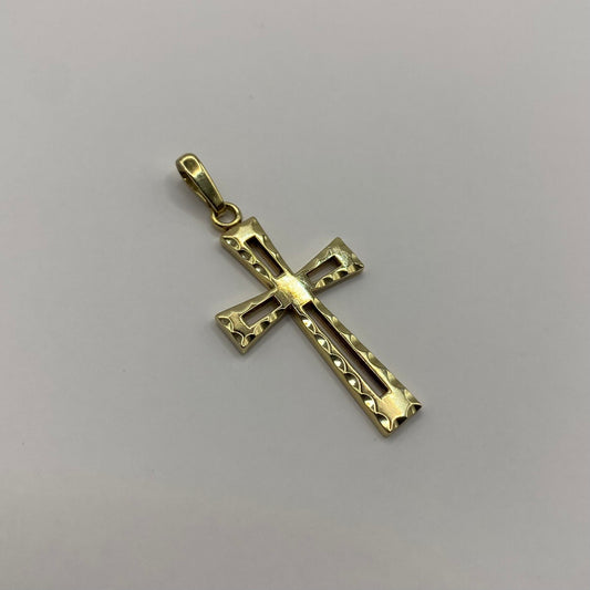 9ct gold cross pendant