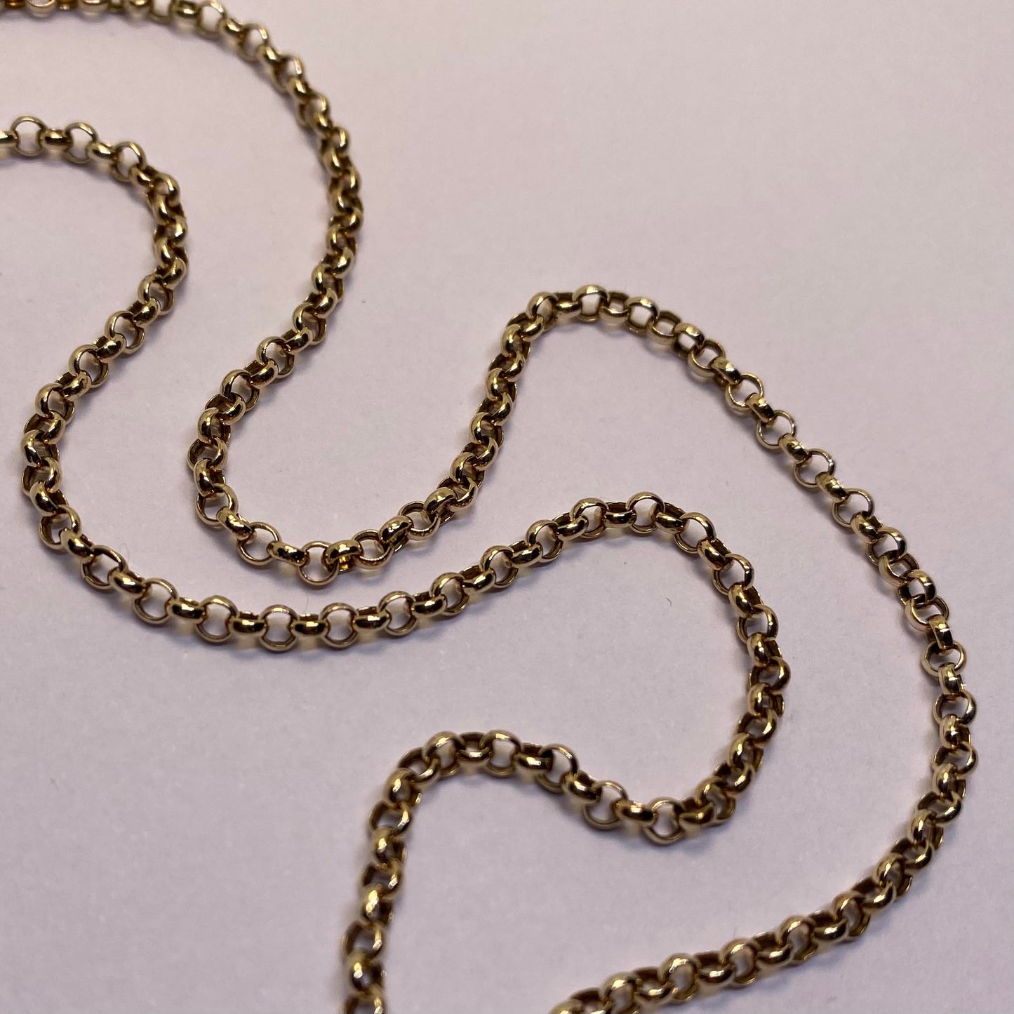 9ct slim belcher chain