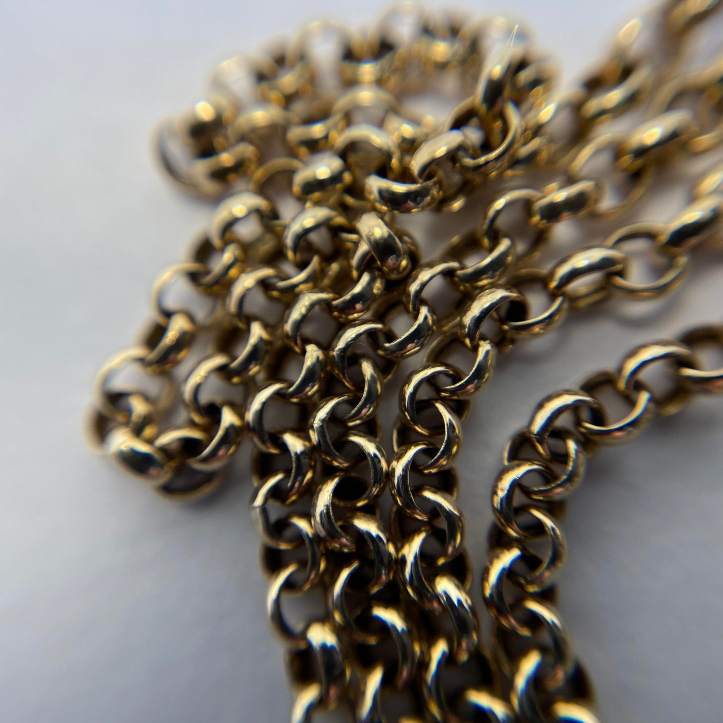 9ct slim belcher chain