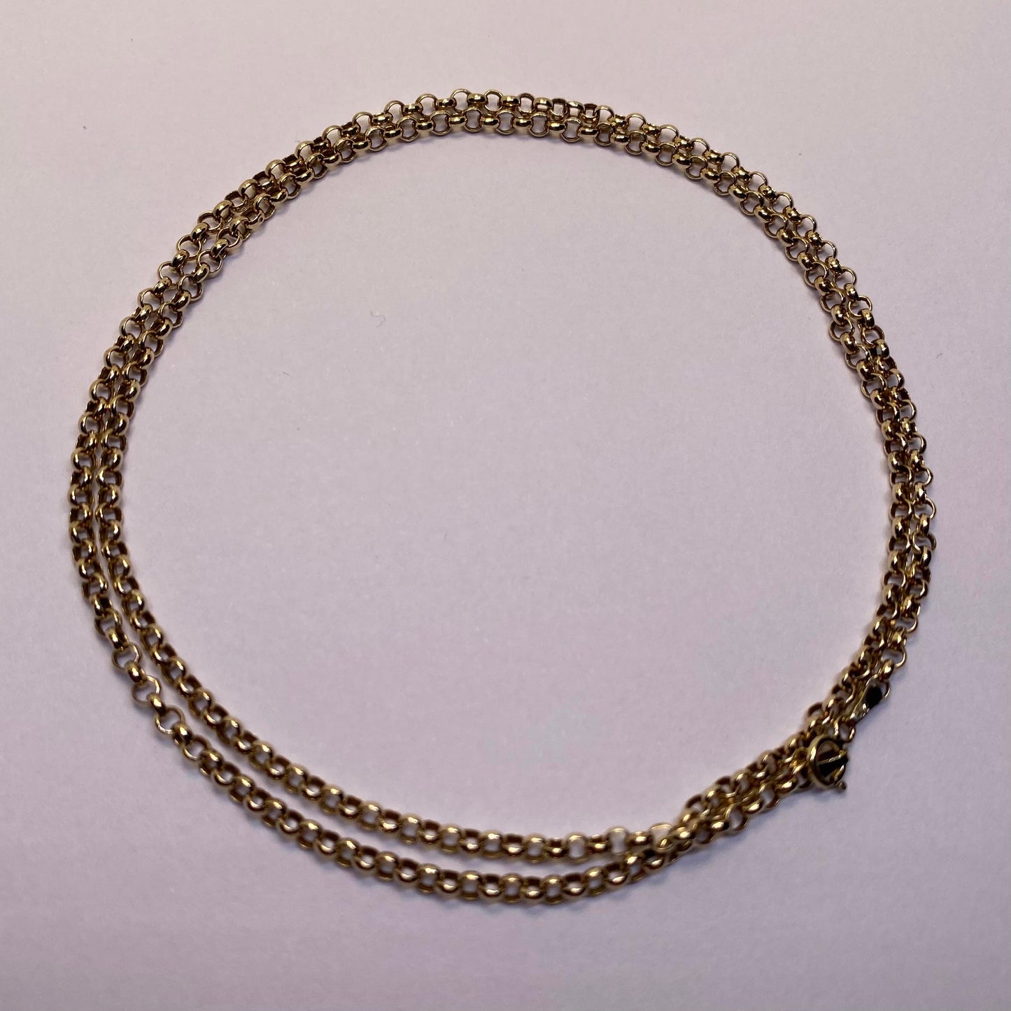 9ct slim belcher chain