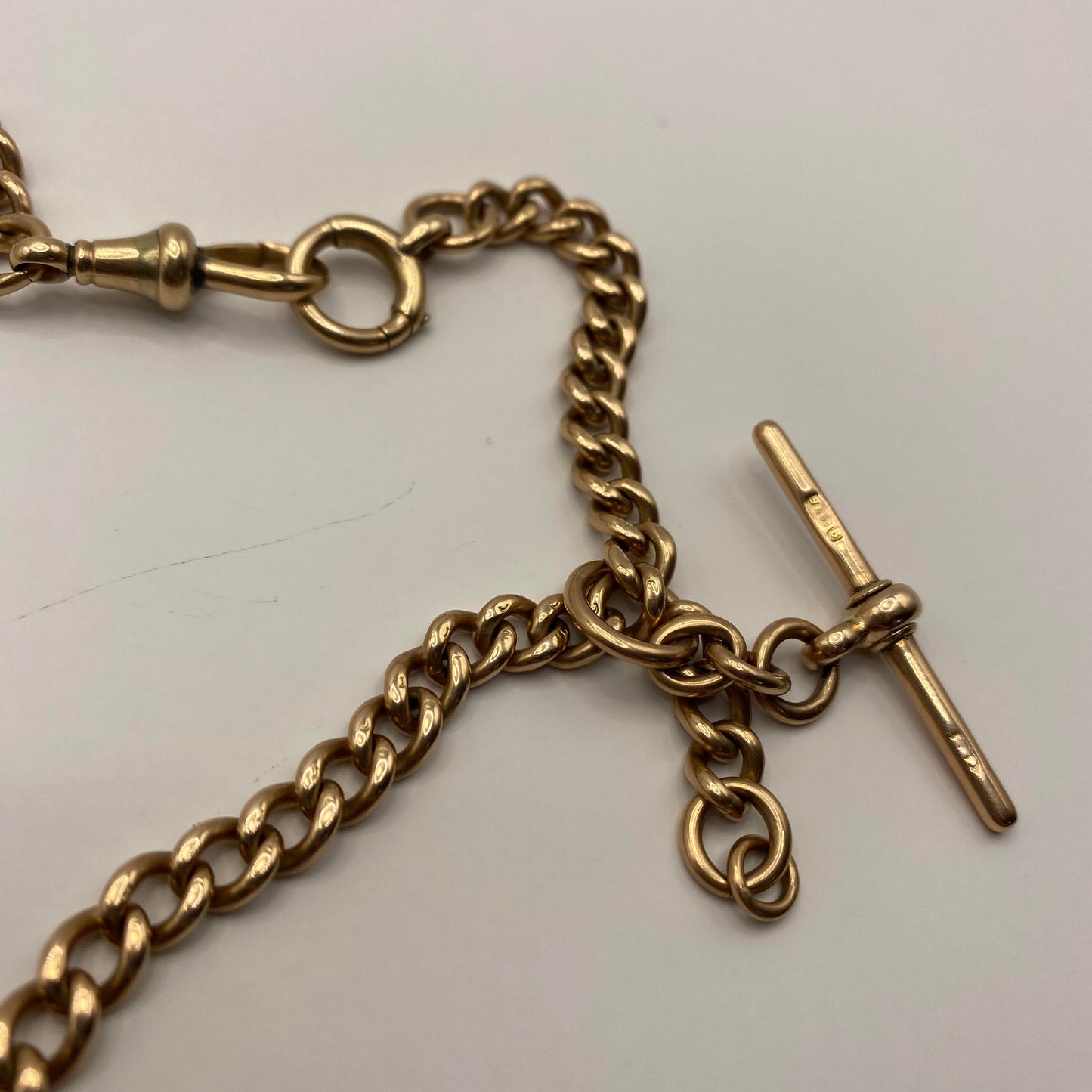 9ct Long Albert watch chain