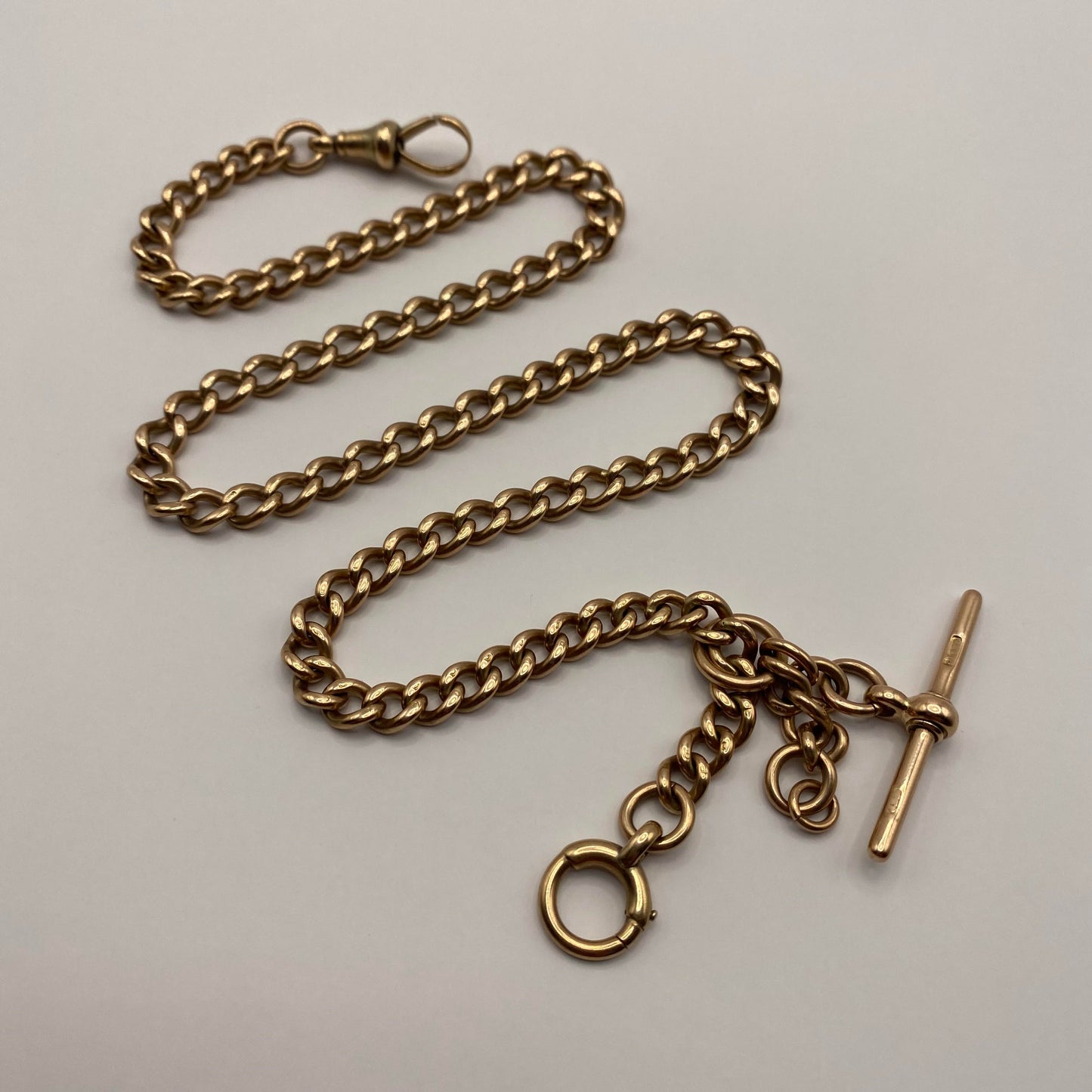 9ct Long Albert watch chain