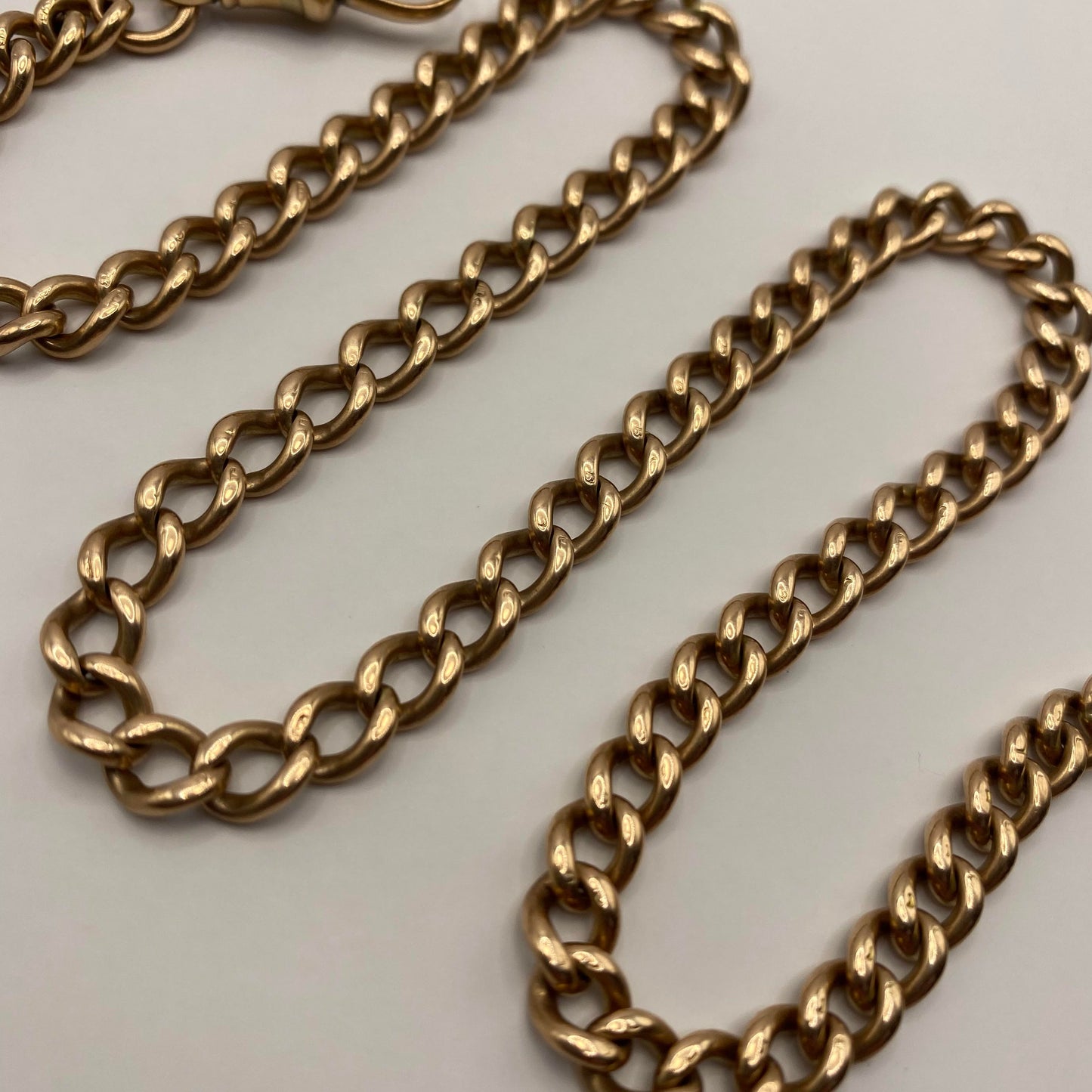 9ct Long Albert watch chain