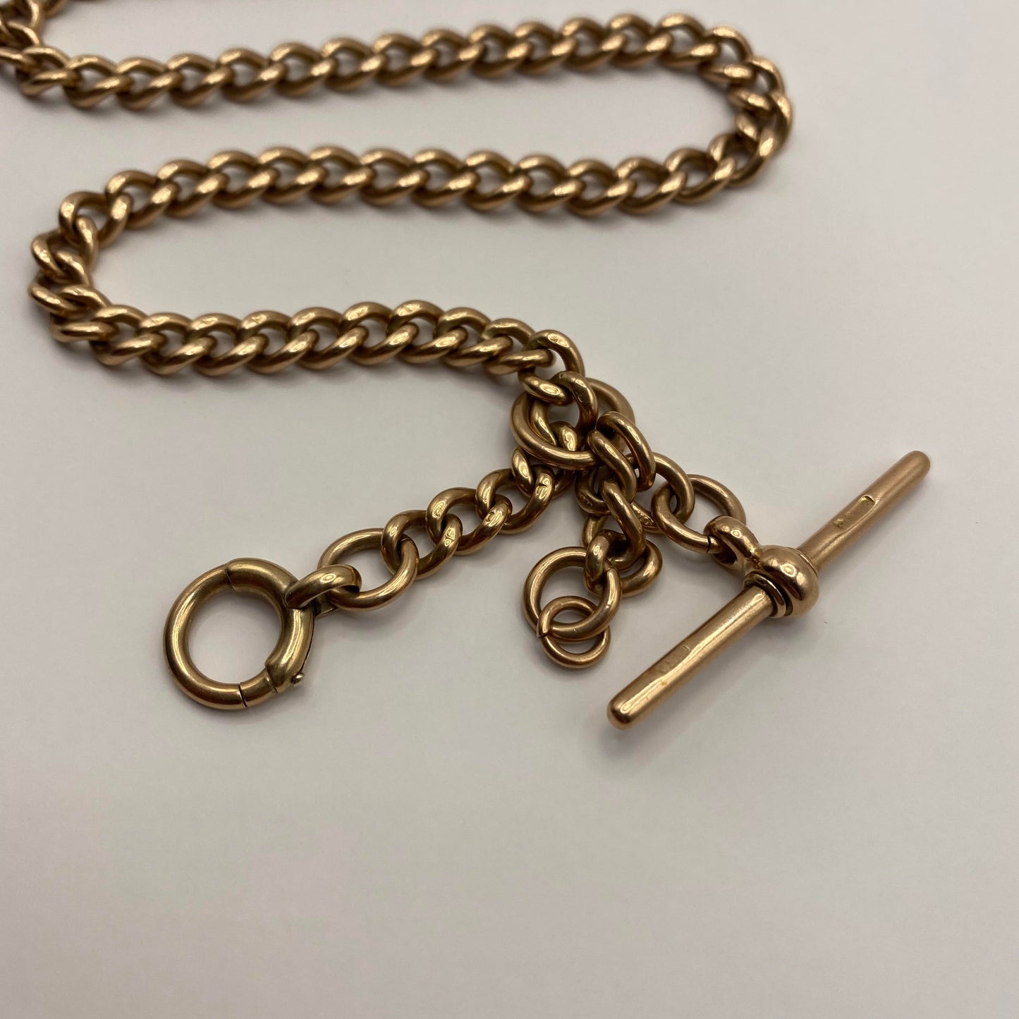 9ct Long Albert watch chain