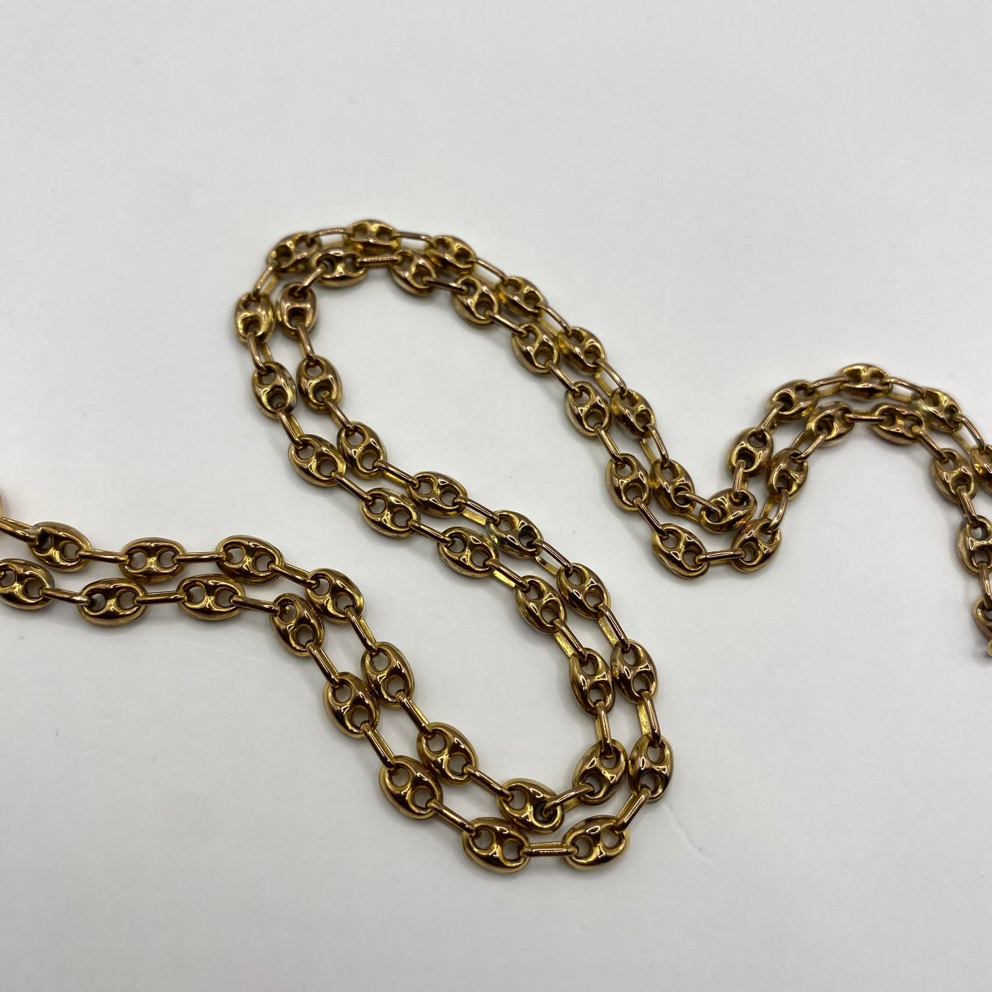 9ct Puffy baby mariner link chain