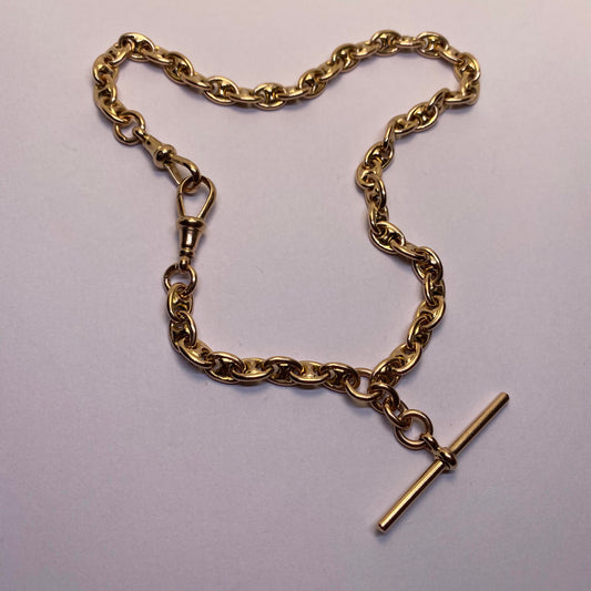 9ct Mariner chain with Tbar