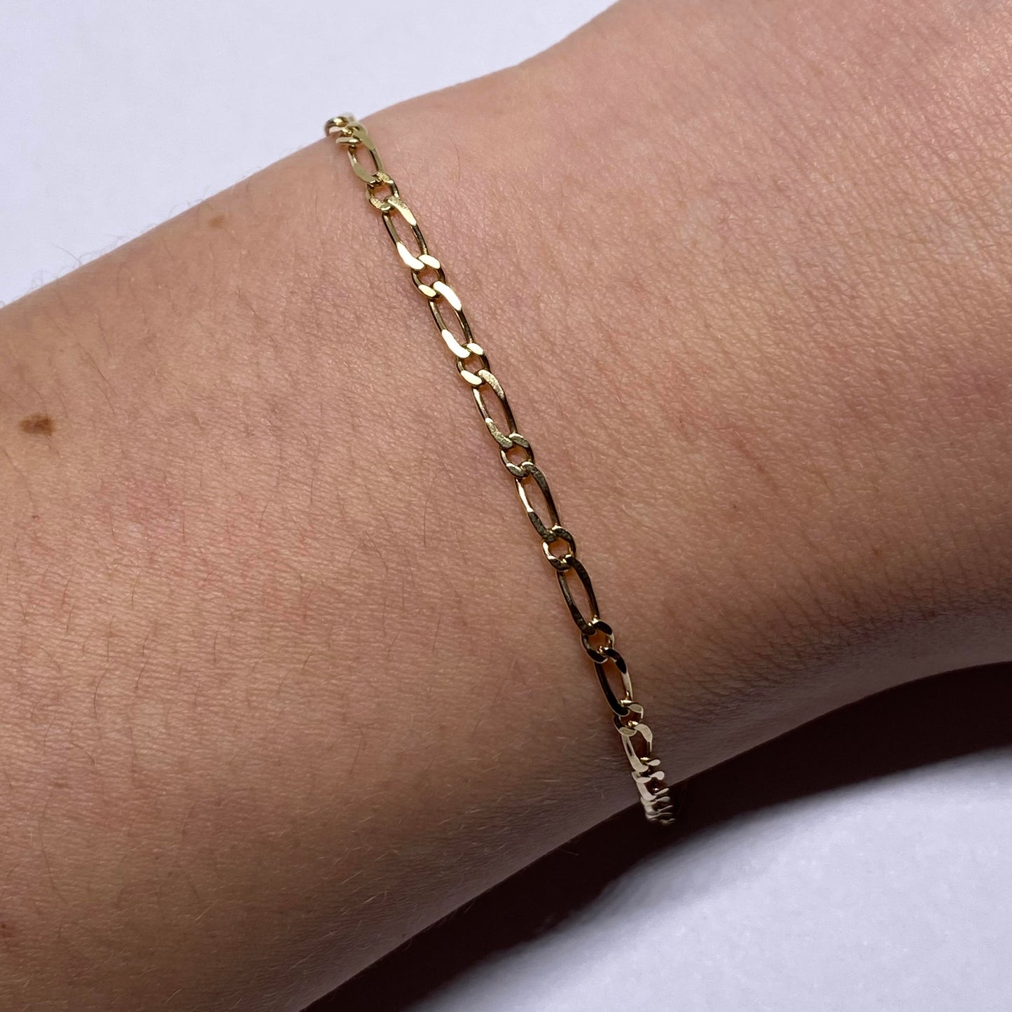 Mixed link stacker bracelet