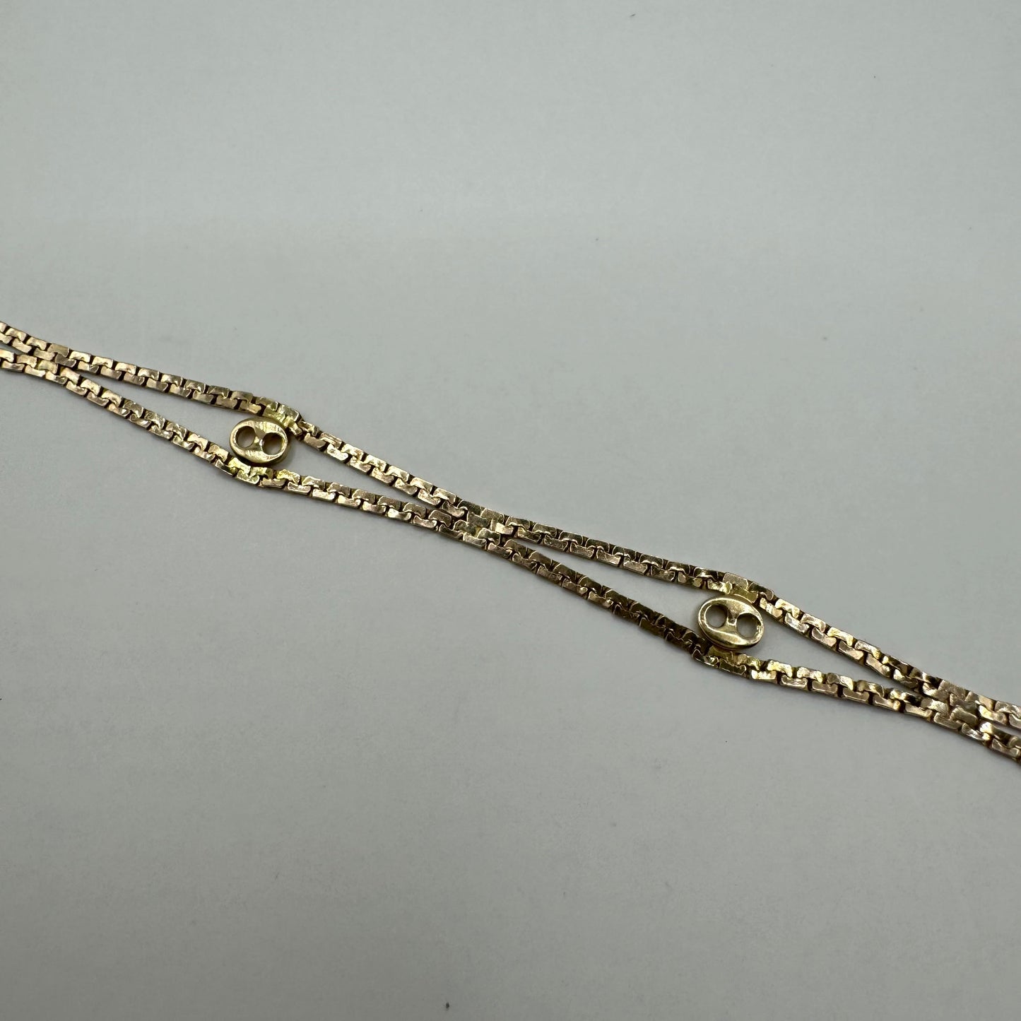 9ct Vintage 80s mariner link bracelet