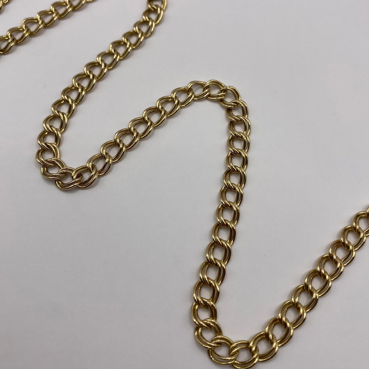 9ct Double open link chain