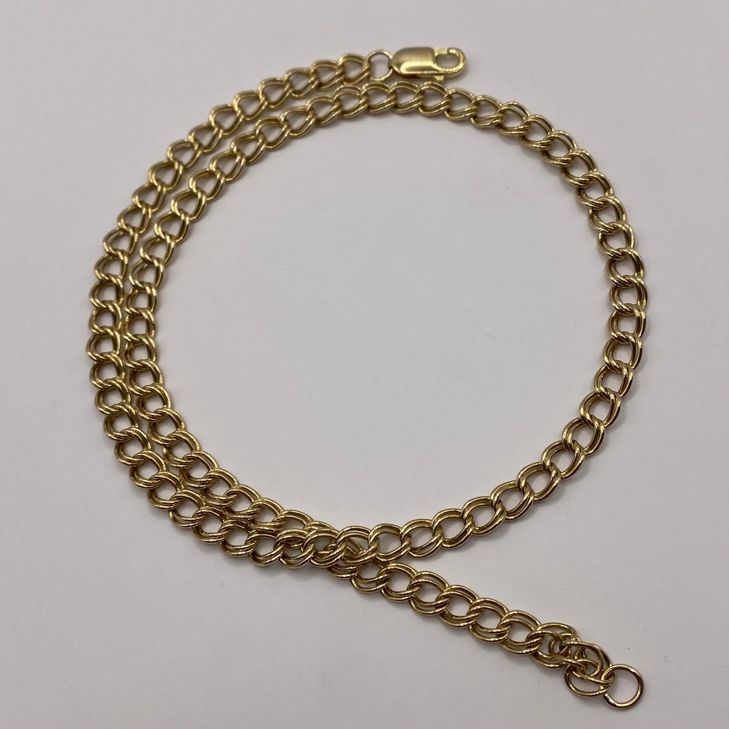 9ct Double open link chain