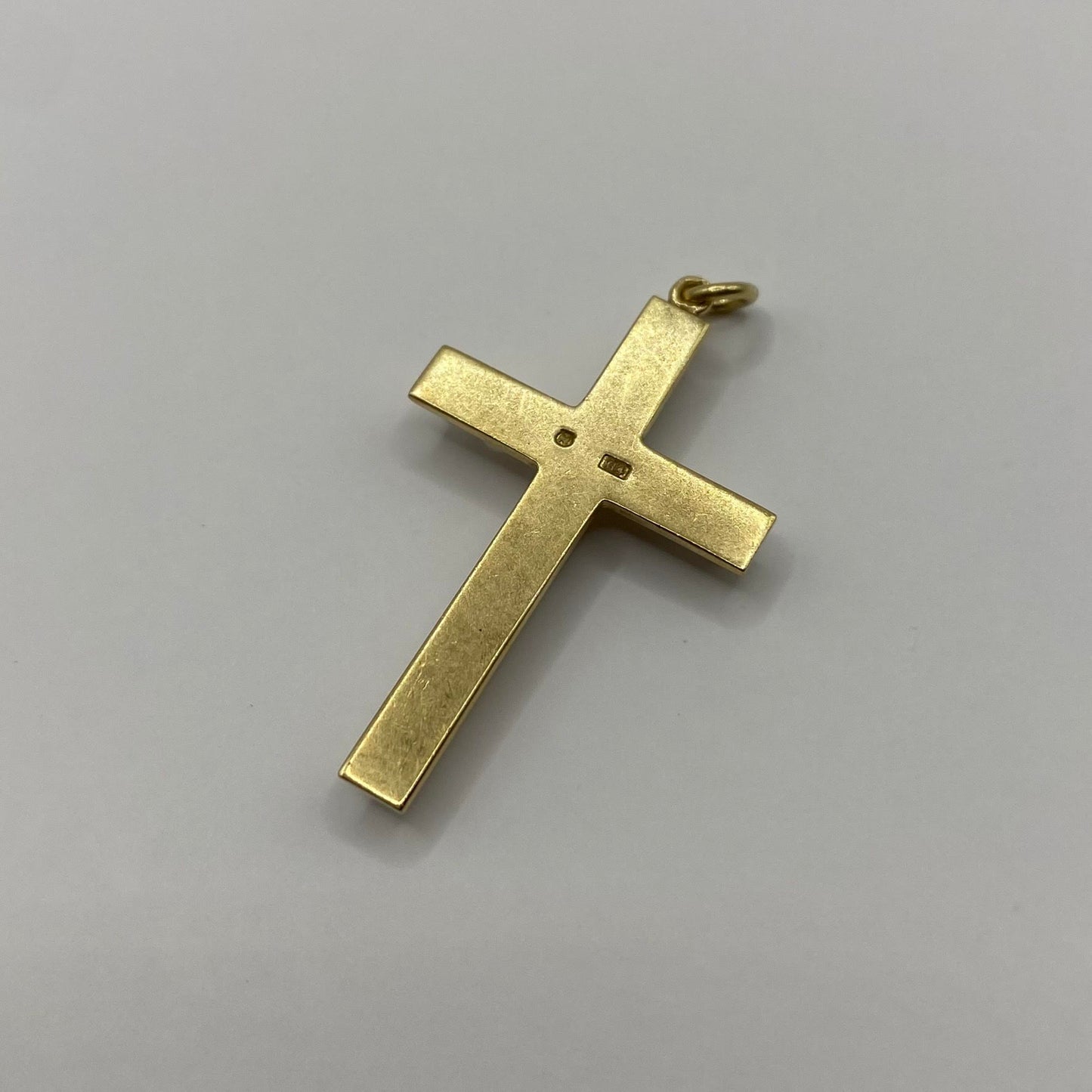 9ct Seed pearl cross pendant