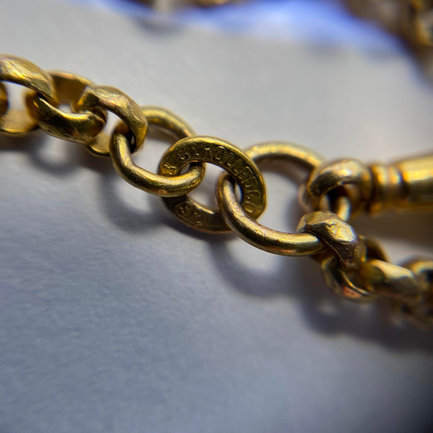 18ct Rolled gold guard chain