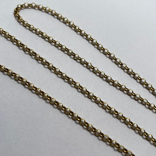 9ct Slim belcher chain