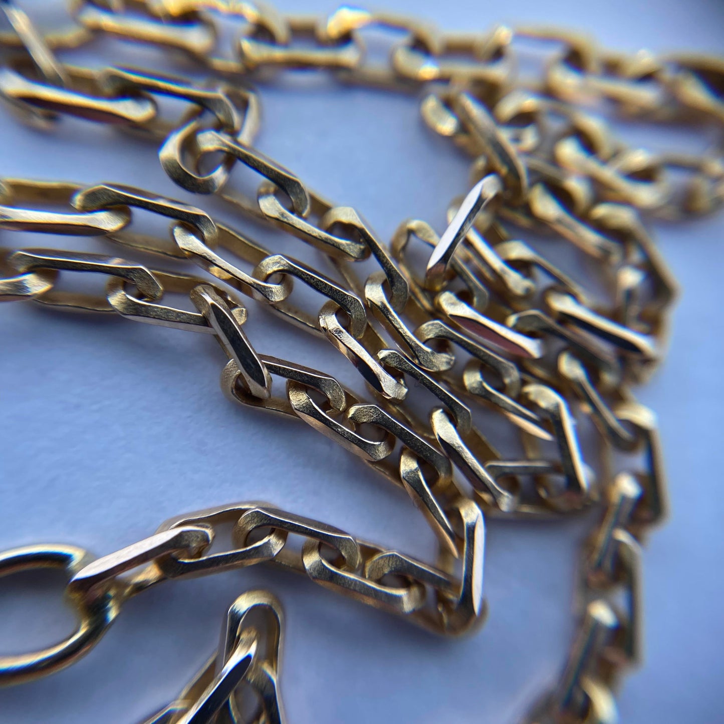 9ct slim biker chain