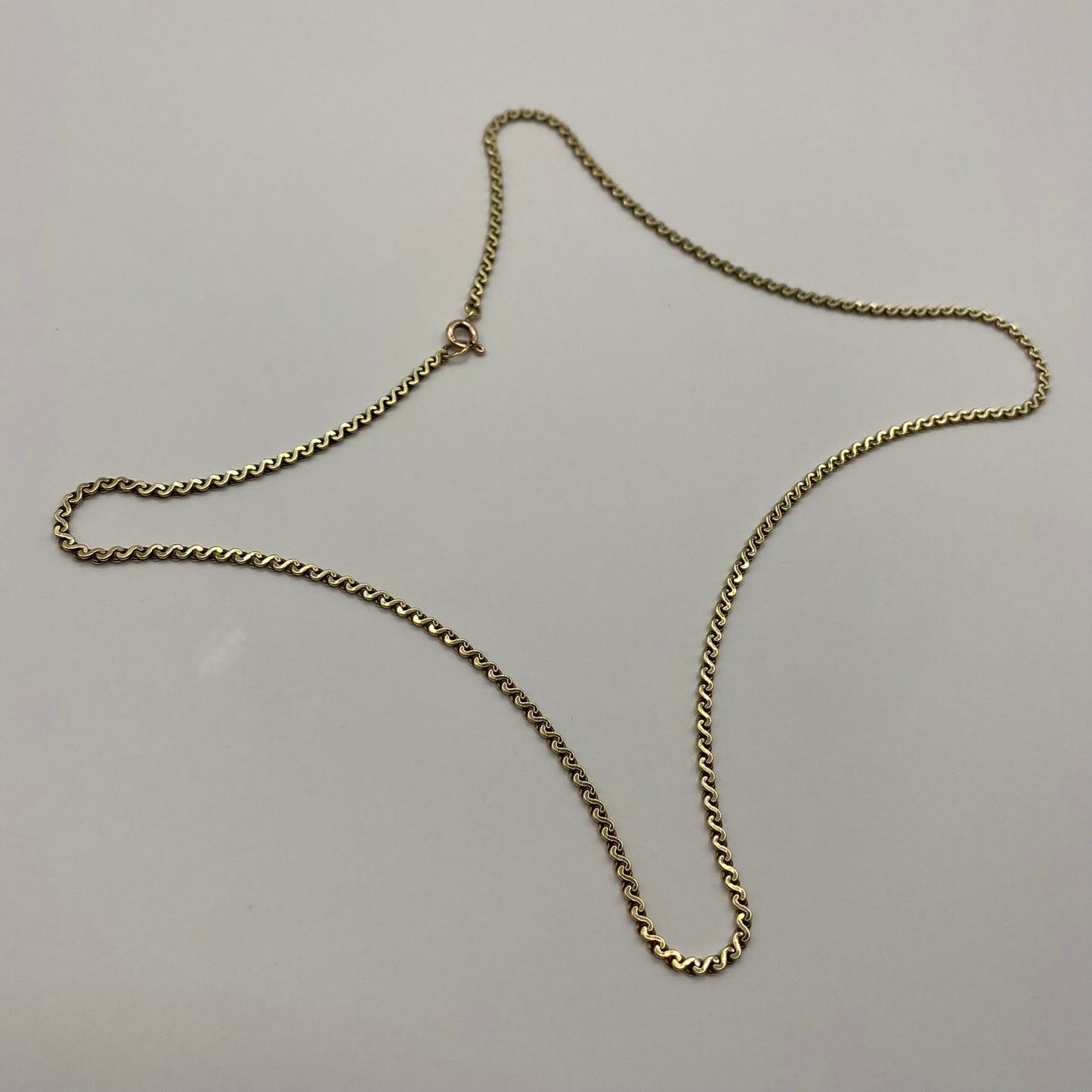 9ct Vintage S link chain