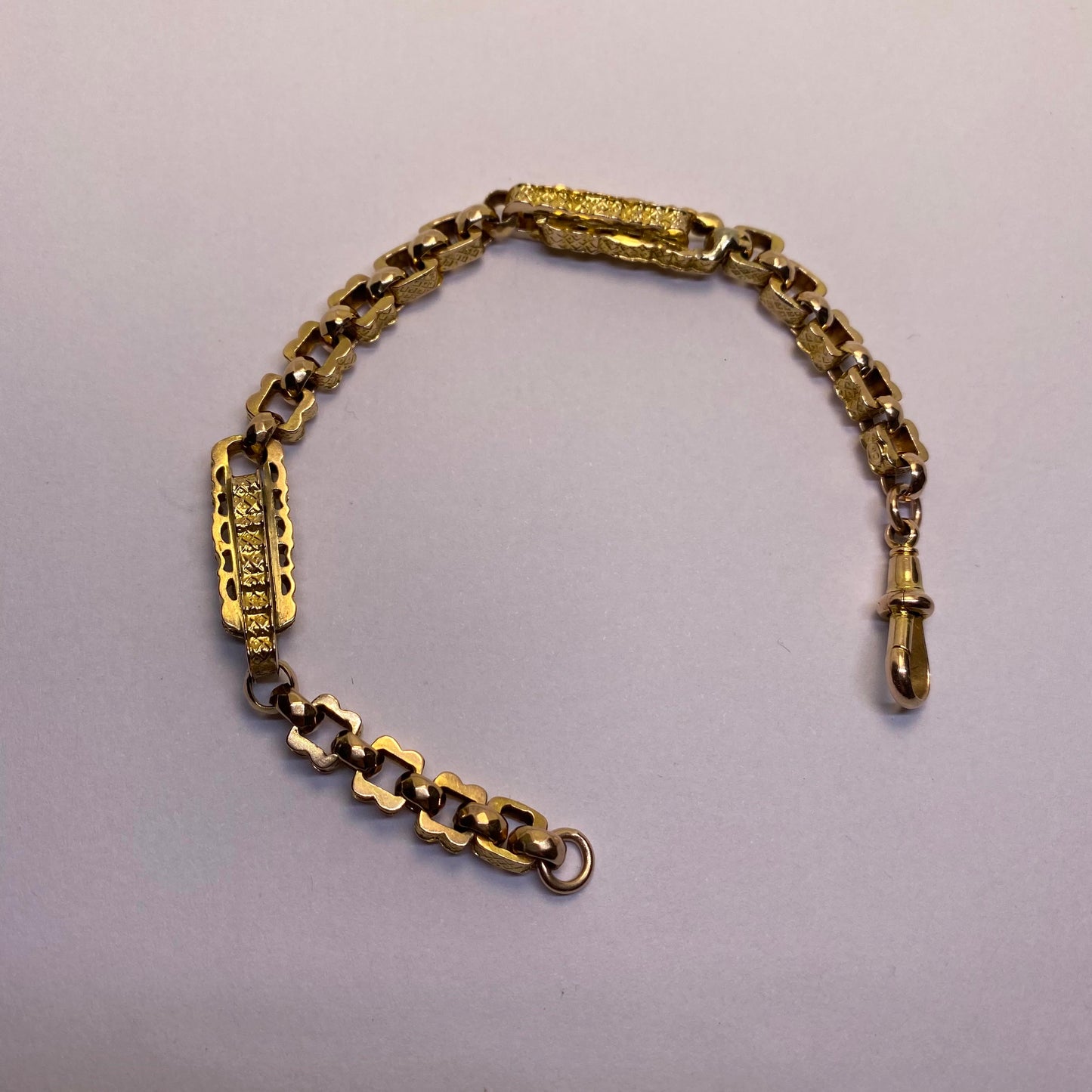 Victorian mixed link bracelet