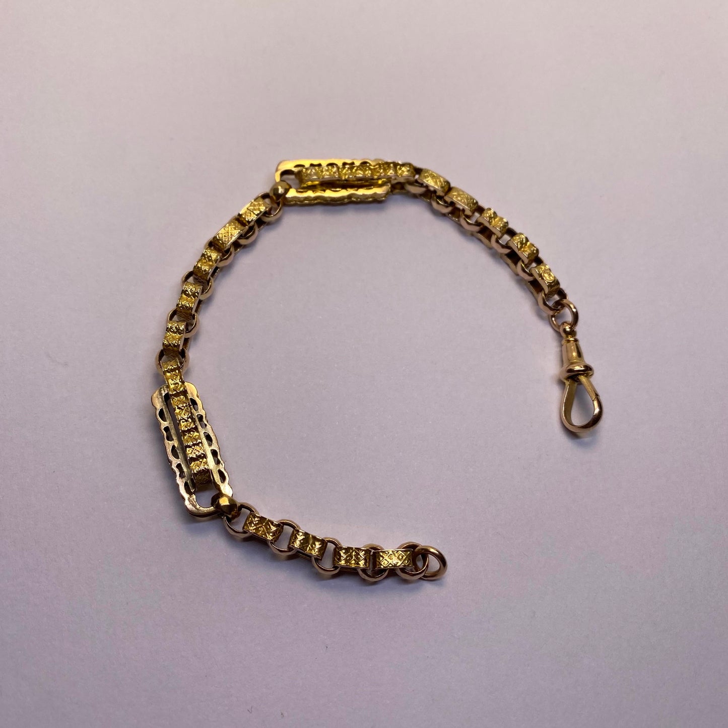 Victorian mixed link bracelet